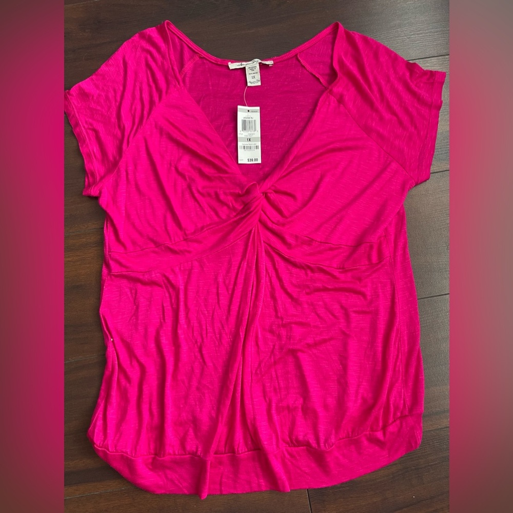 American rag pink top 1X new